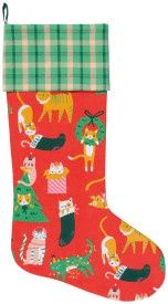 Christmas Stocking Let it Meow