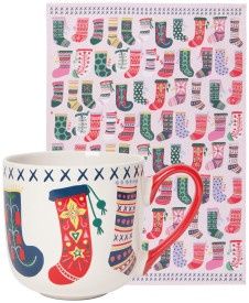 Winter Woolens Mug and Dishtowel Set