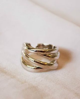 Natalia Silver Layered Ring