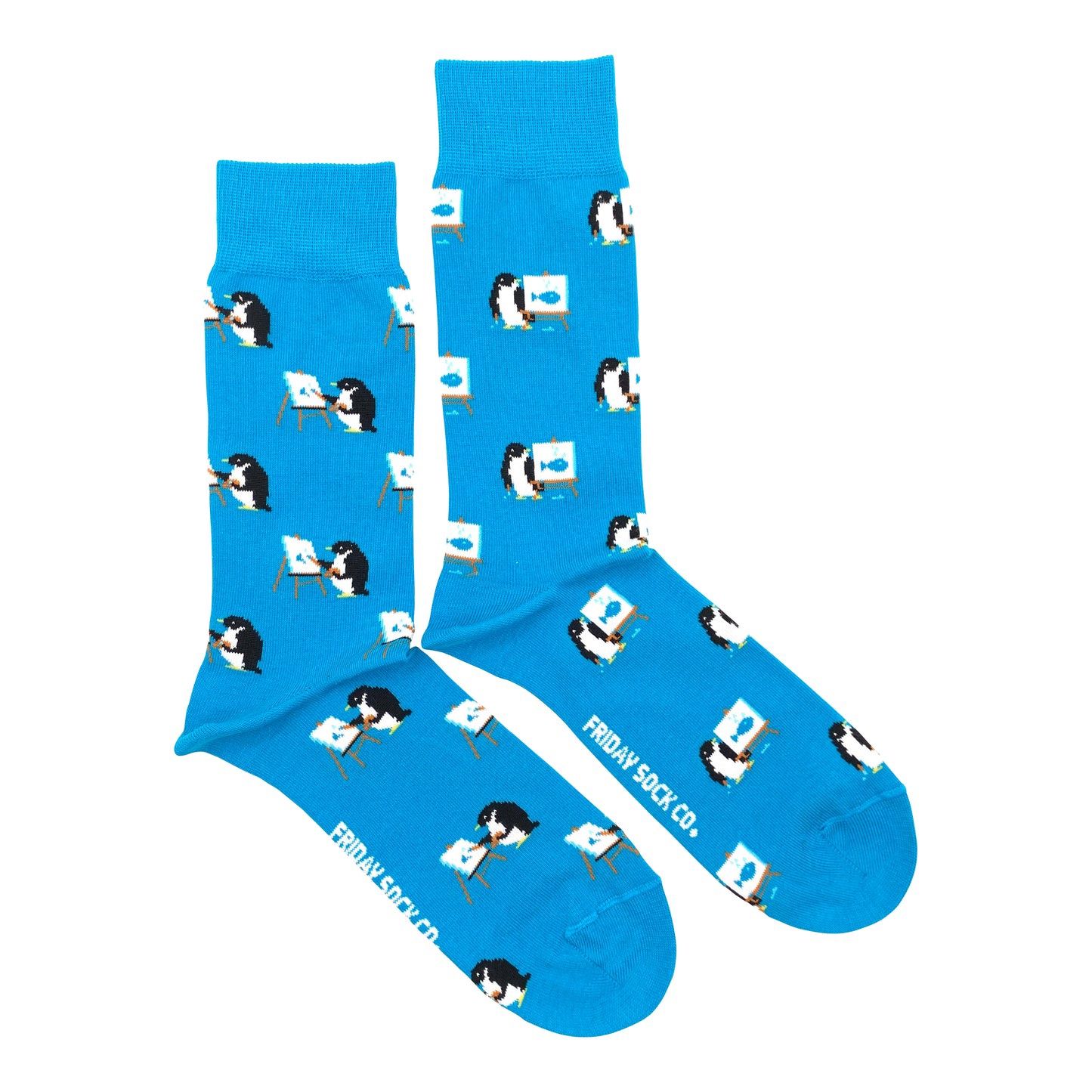 Men&#39;s Penguin Painting Socks