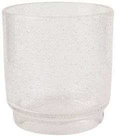 Tumbler 12oz Bubbled Clear