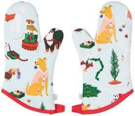 Set/2 Mitt Holiday Hounds