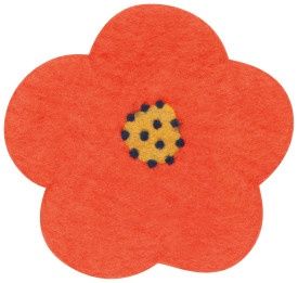 Trivet Felt Wool Poppy