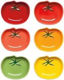 Pinch Bowl Set/6 Heir Tomatoes