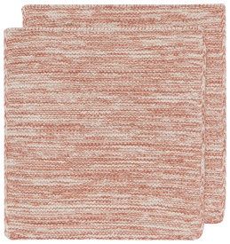 Set/2 Knit Dishcloth Clay