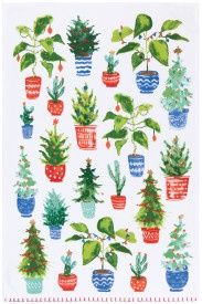 Jingle Plants Christmas Dishtowel