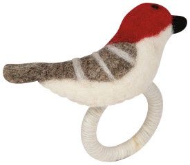 Birds &amp; Boughs Christmas Felt Napkin Ring