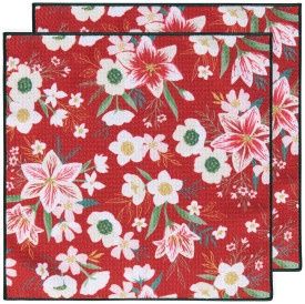 Amaryllis Christmas Recycled Microfibre Dishcloth
