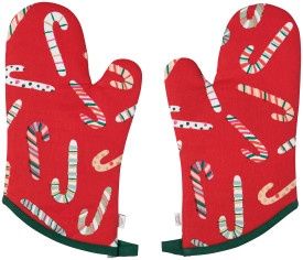 Merry Mints Christmas Oven Mitts Set/2