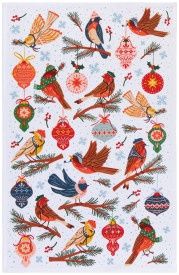 Season&#39;s Tweetings Christmas Dishtowel
