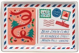 Santa Mail Christmas Shaped Dish
