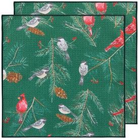 Birds &amp; Boughs Christmas Recycled Microfibre Dishc