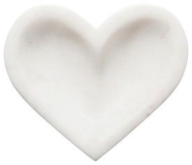 Shaped Dish 4in Heart Marble