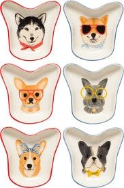 Set/6 Pinch Bowls Uptown Dogs