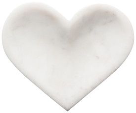 Shaped Dish 6in Heart Marble