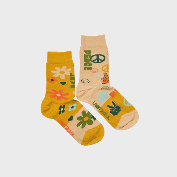 Kid&#39;s Peace and Love Socks