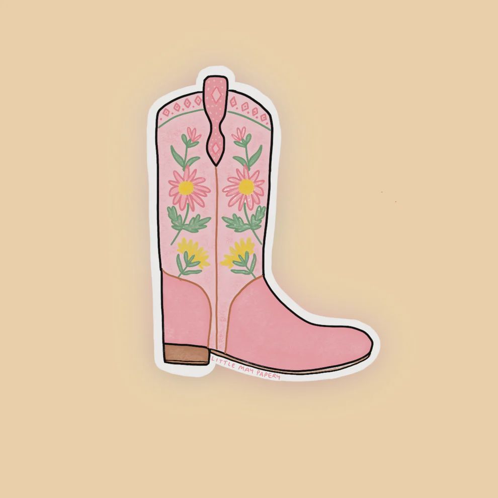 Cowboy Boot Sticker
