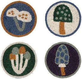 Coaster Set/4 Beaded Wildgrove