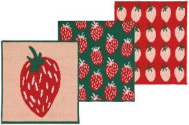 Berry Sweet Knit Dishcloth Set of 3