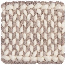 Trivet Wool Braid Flint