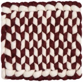 Trivet Wool Braid Garnet