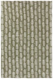 Dishtowel Block Print Waffle Fern