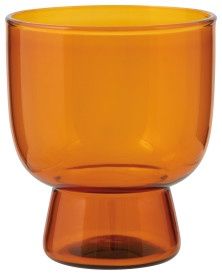 Tumbler 7oz Pedestal Amber