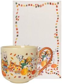 Set/2 Mug and Dishtowel Sweater Weather