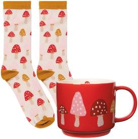 Set/2 Sip &amp; Sox Toadstool