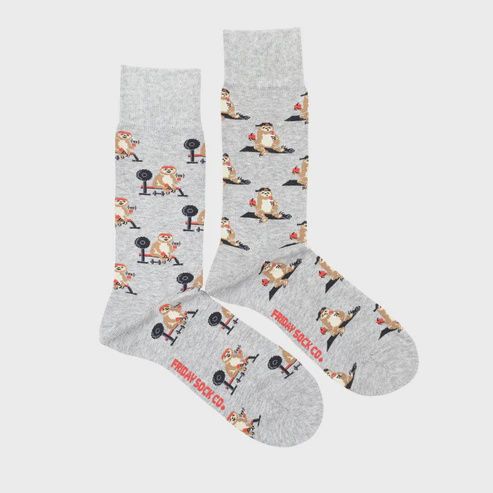 Men&#39;s Sloth Working Out Socks