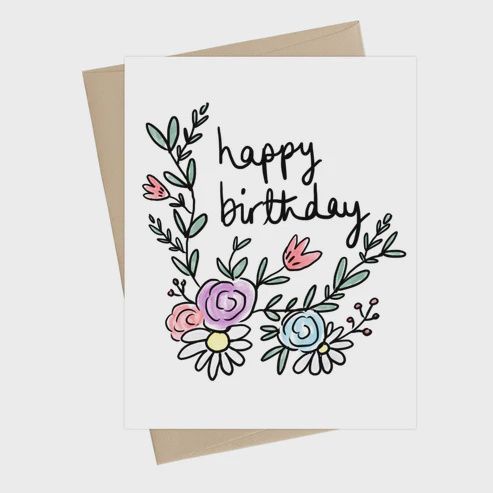 Tulip Birthday Card