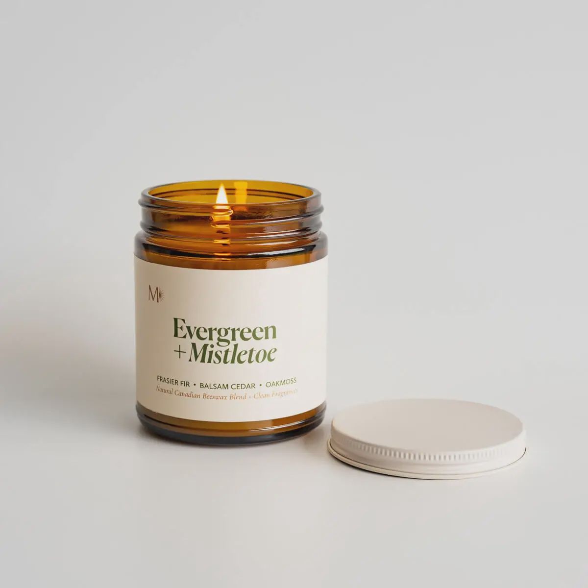 Evergreen + Mistletoe | Canadian Beeswax Candle