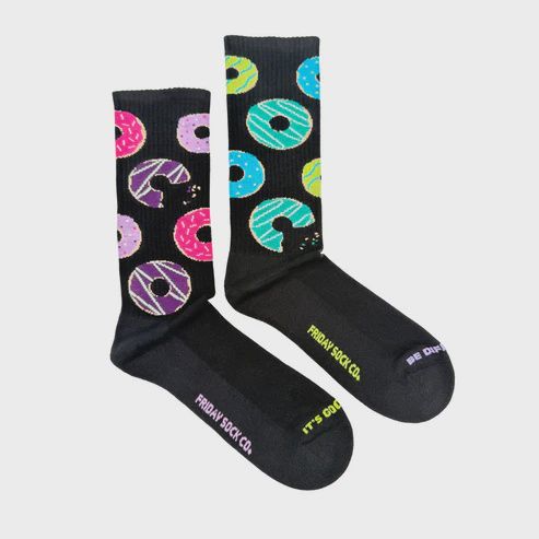 Men's Donut Neon Athletic Socks