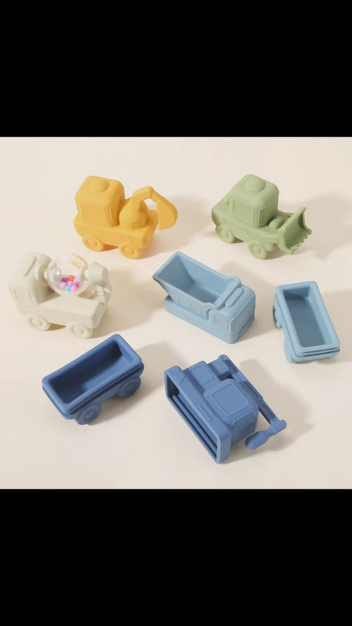 Construction Bath toys (set of 5)
