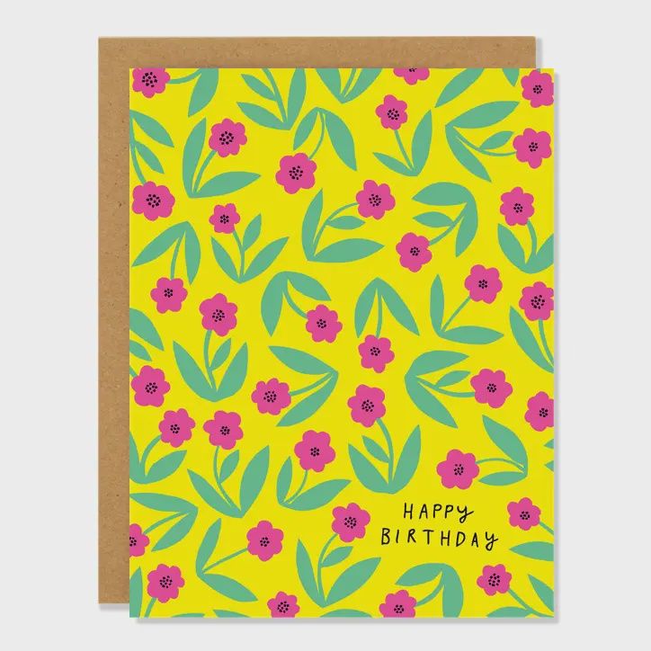 Little Flowers - Birthday Card