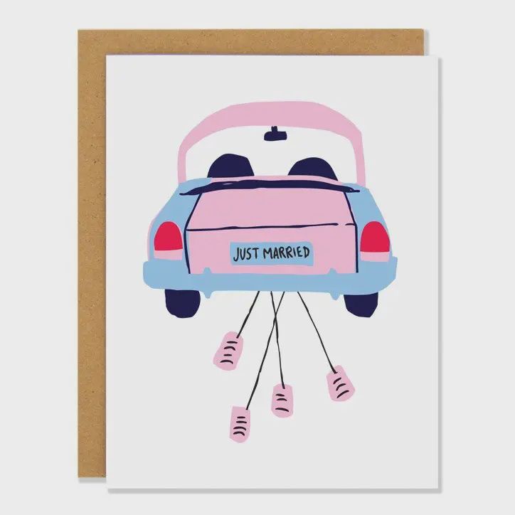 Just Married - Wedding Greeting Card