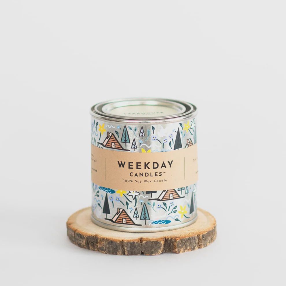 Lakehouse Paint Tin Candle