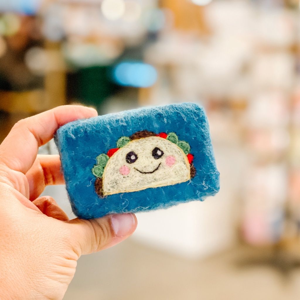 Felted Animal Soap, Desc: Taco