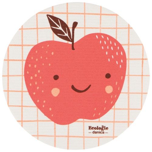 Swedish Fruit Dishcloth, Design: Apple
