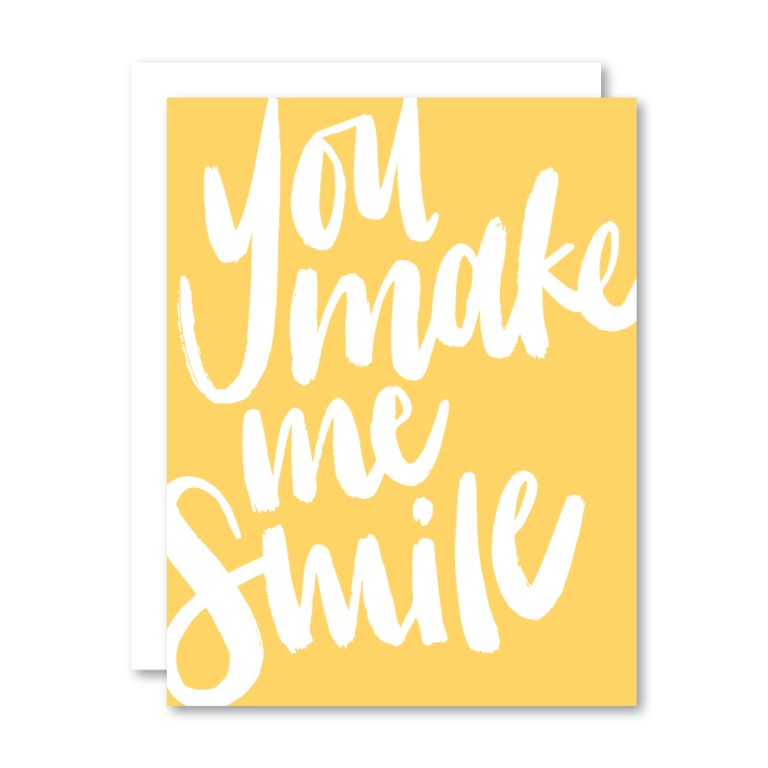 Love &amp; Anniversary  Greeting Cards, Design: You make me smile