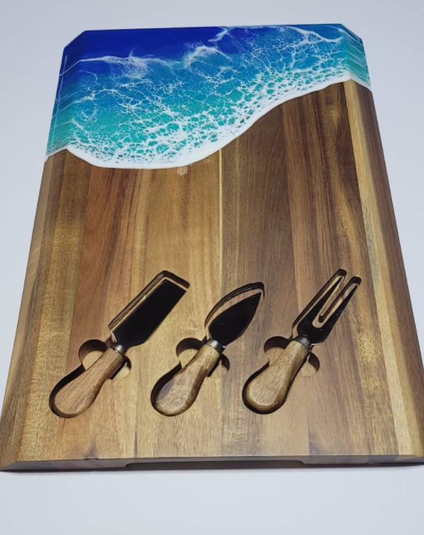 Charcuterie Board, Design: Acacia charcuterie board 18" x 12"