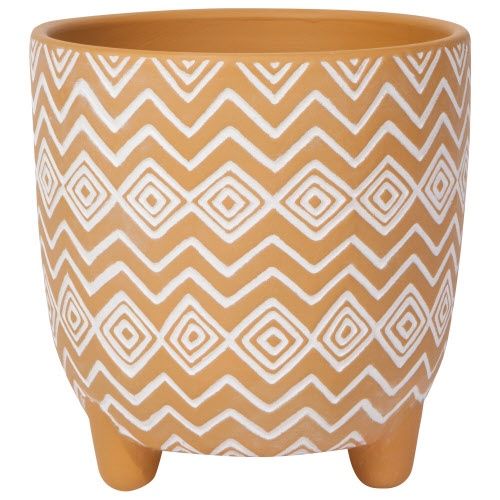 Plant Pot Spark, Design: Saffron/Wht
