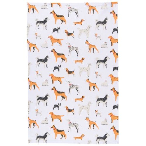 Cotton Dishtowels, Design: Dog Days Prnt