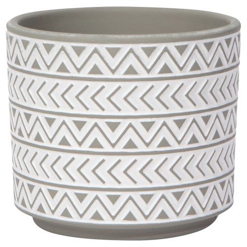 Plant Pot Spark Med, Design: Gray/White