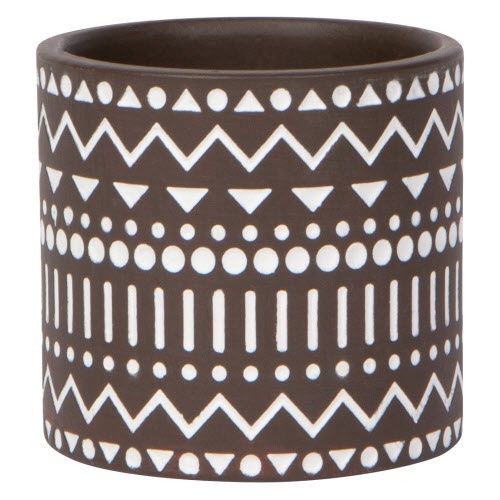Plant Pot Spark Sm, Design: Brown/White