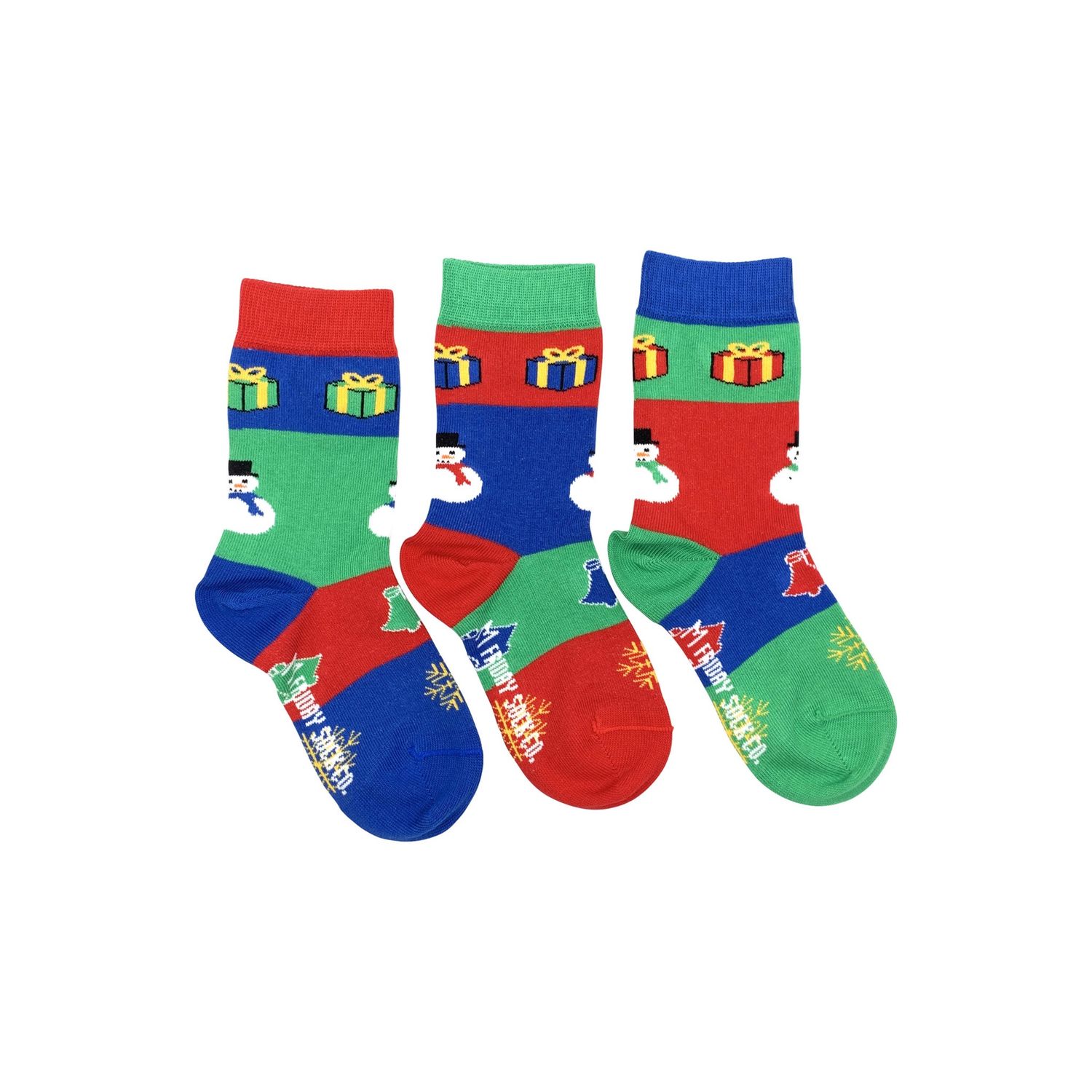 Kid's Ugly Christmas Snowman Socks, Size: Age 8 - 12