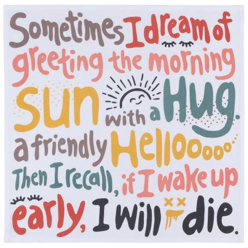 Tea Towels, Design: Designer Daily Affirmations
