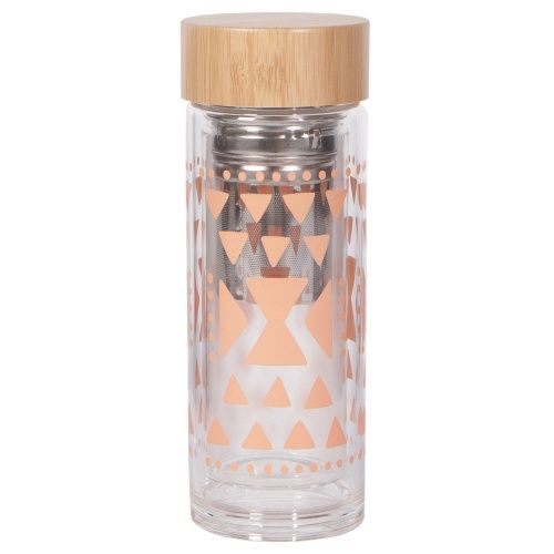 Tea Infuser Bottle, Design: Pink