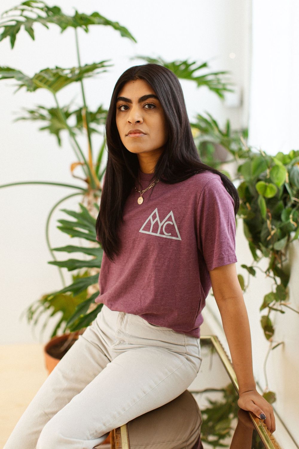 YYC T-Shirt (Unisex), Colour: Heather Maroon, Size: Small