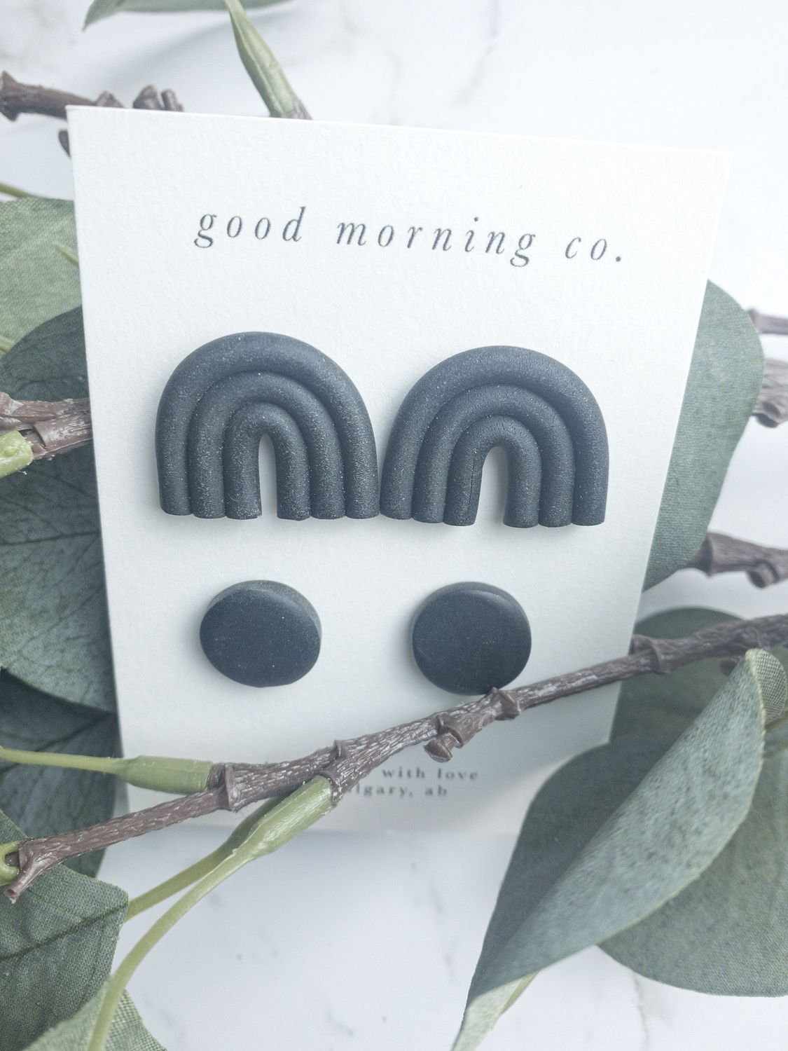 The Mini Arch Stud Set, Colour: Midnight